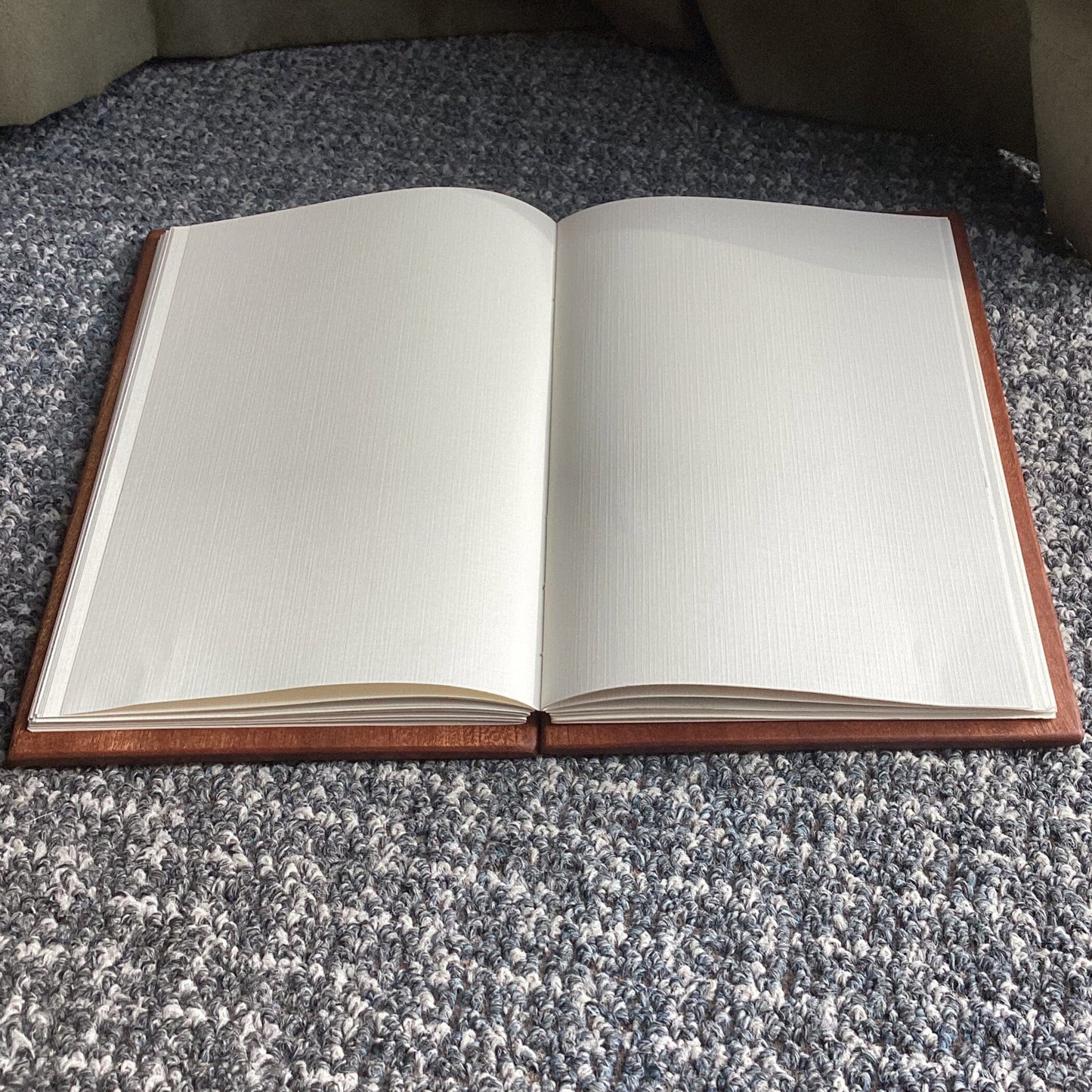 Engraved Personalized Journal, Bear, Canadian, Christmas Gift, Birthday gift, Sapele (Mahogany), Coptic Stitched Custom Carved Journals, Guest Books, Journals and Notebooks 8th Line Creations