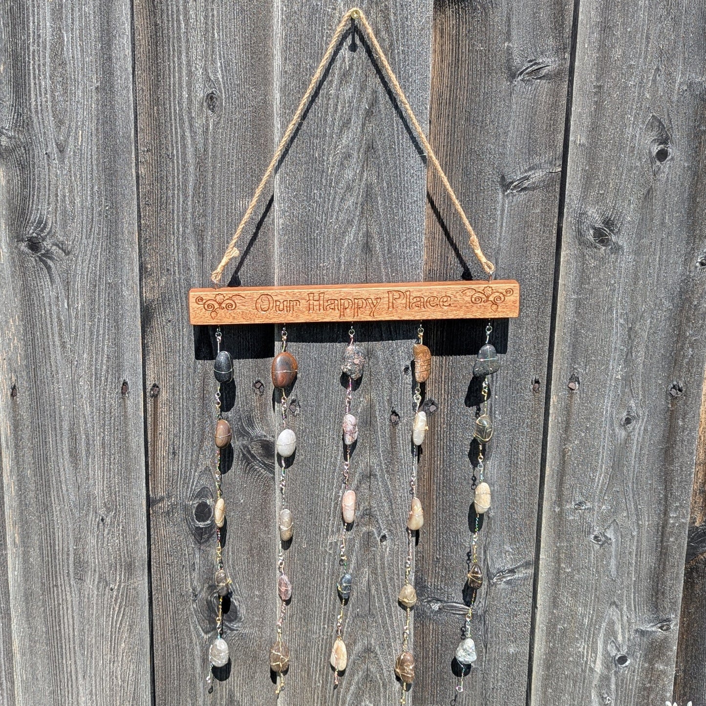 Rock art Sun catcher Rock art 8th Line Creations