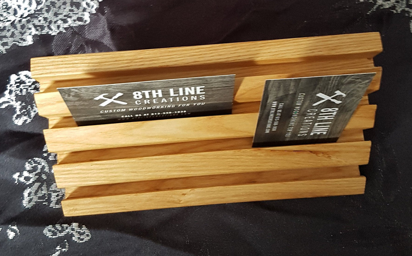 8 Card Gift / Business Card Display - Ash Business Card Holders 8th Line Creations