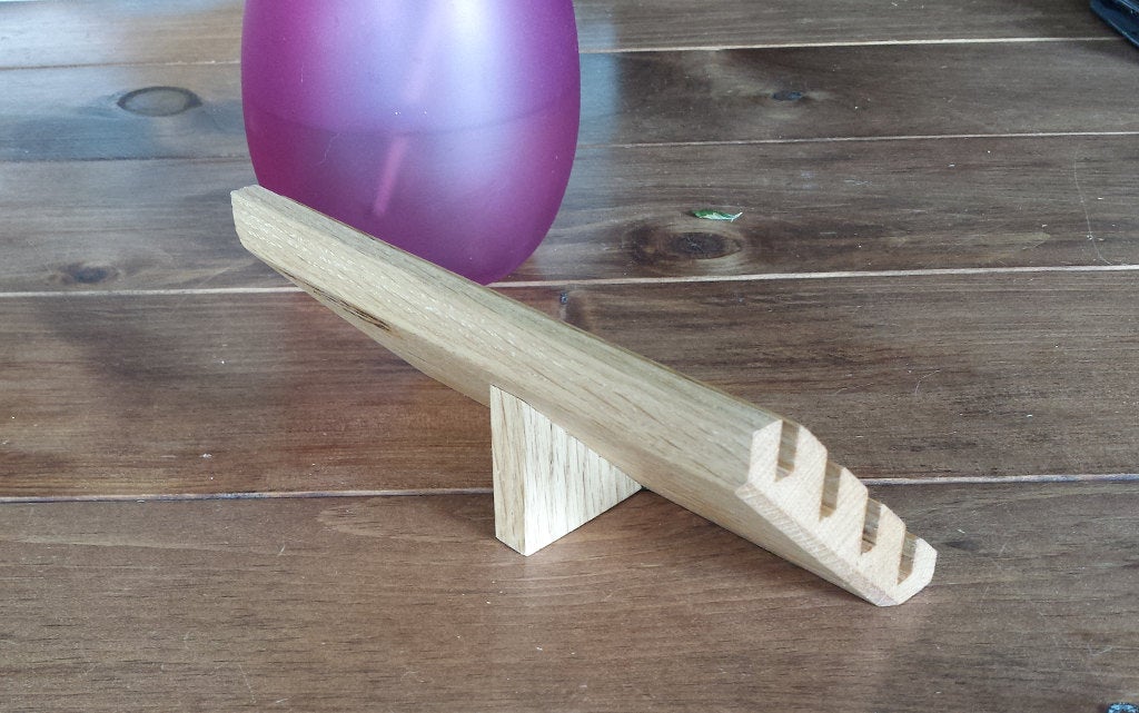 Wooden 8 Card Business Card Holder - Red Oak Business Card Holders 8th Line Creations