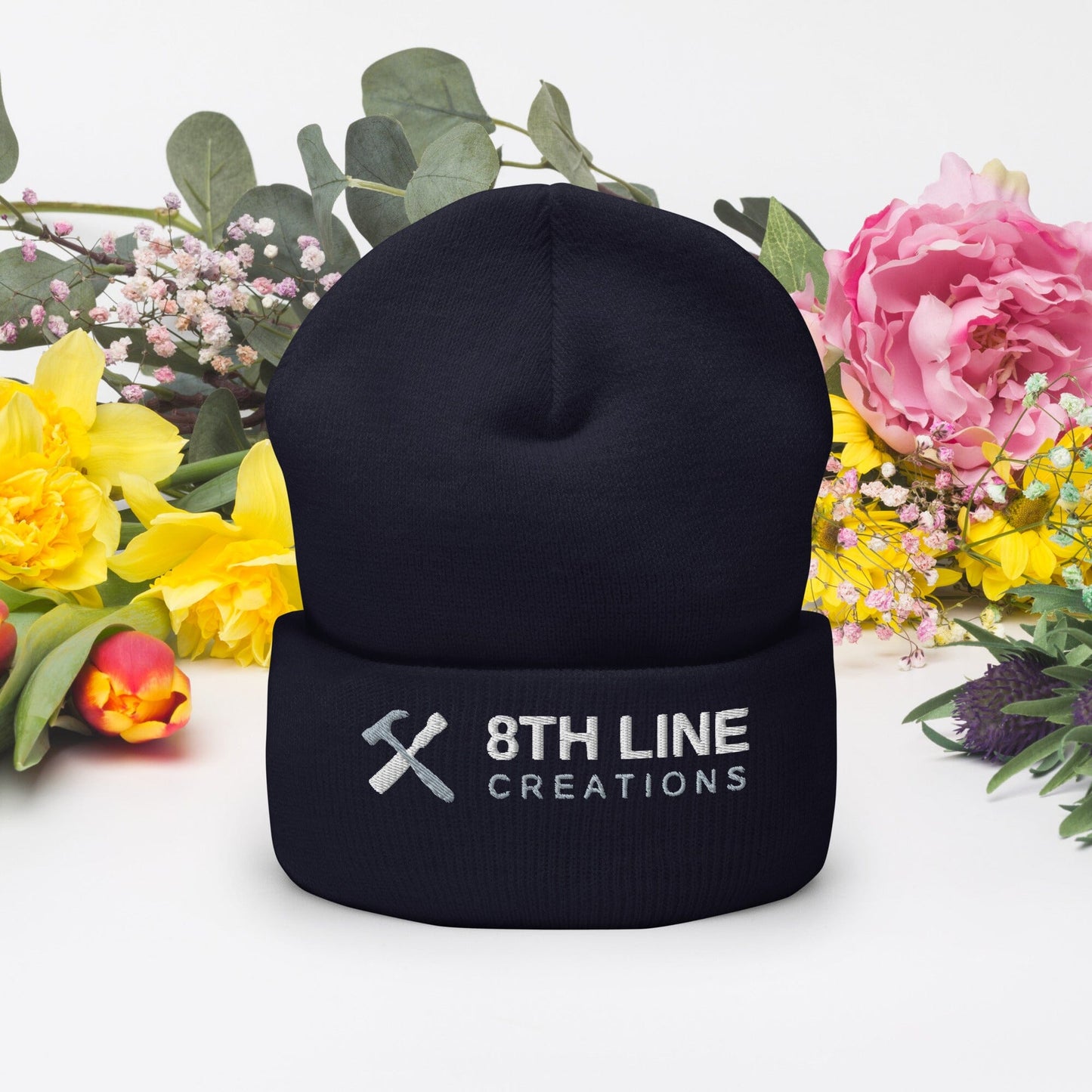 8th Line Cuffed Beanie 8th Line Creations Navy