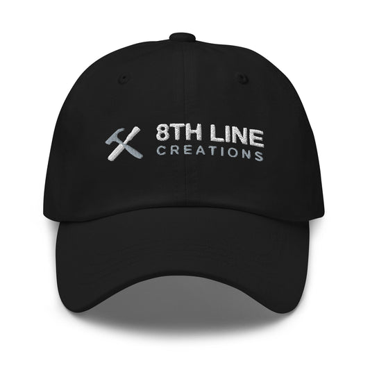 8th Line Dad hat 8th Line Creations Black