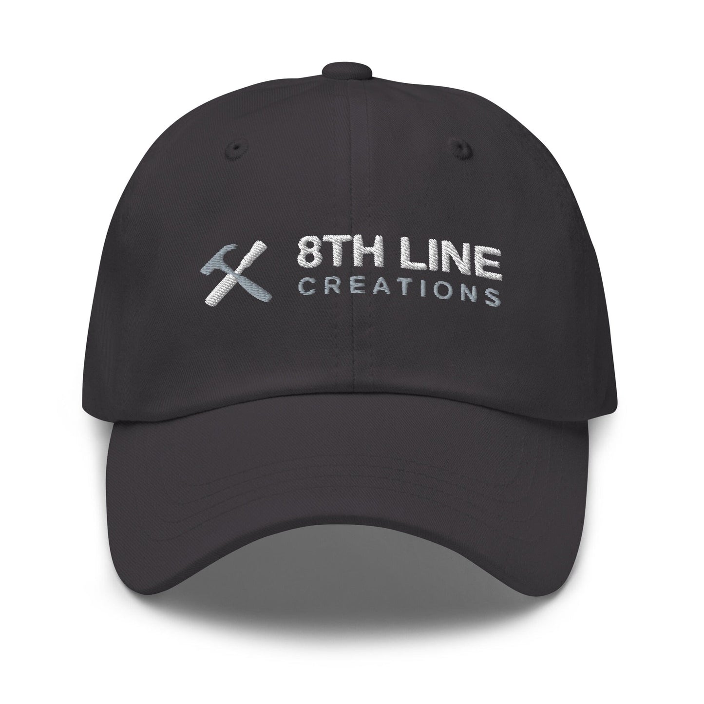 8th Line Dad hat 8th Line Creations Dark Grey