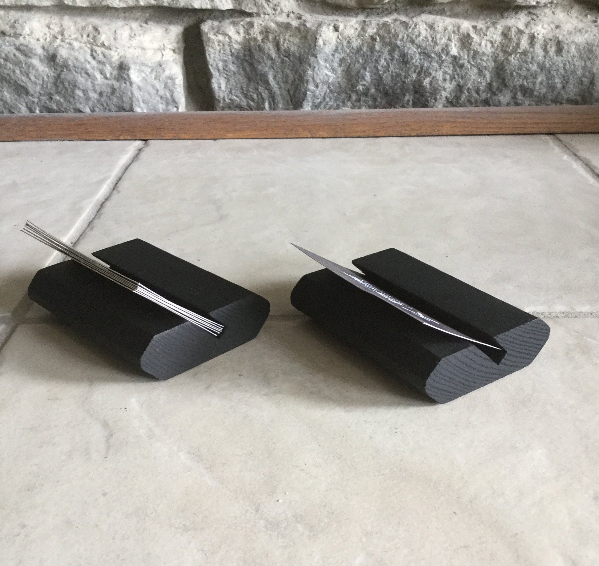 Business Card Stand - Black - Set of 2 Business Card Stands 8th Line Creations