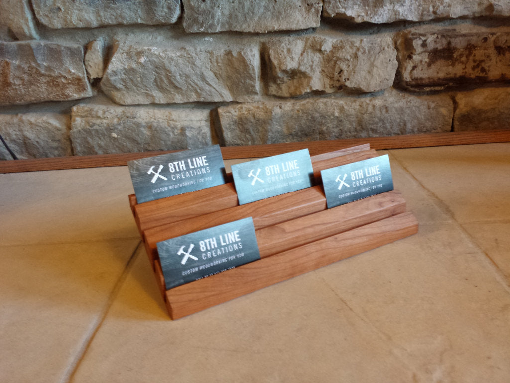 Cherry 12 Card Business Card Display Business Card Stands 8th Line Creations