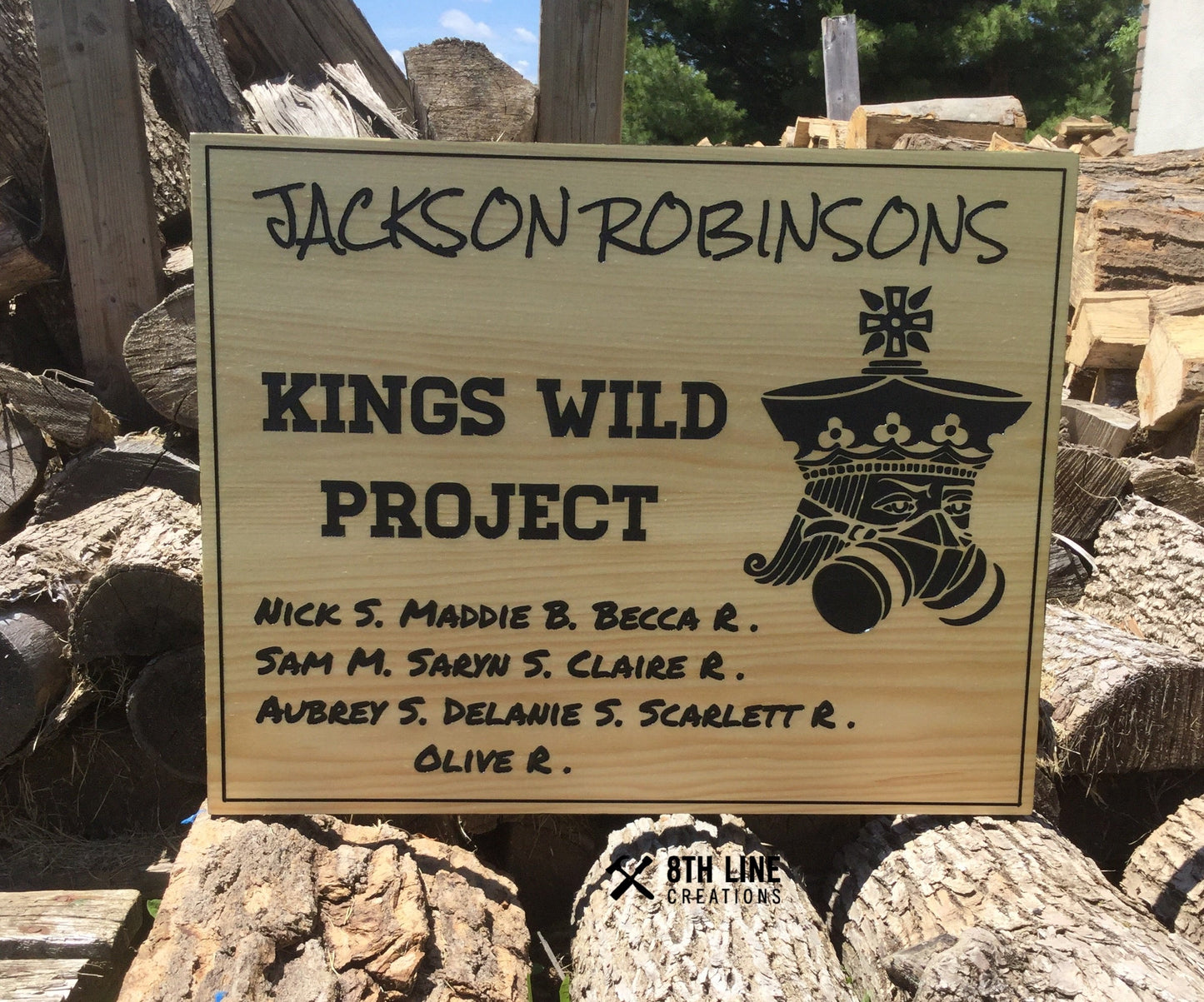 Custom Carved Wood signs, personalized signs, Trailer Signs, Father's Day gift, cedar signs, cottage signs, Outdoor signs, business signage Custom Carved Wood Signs 8th Line Creations