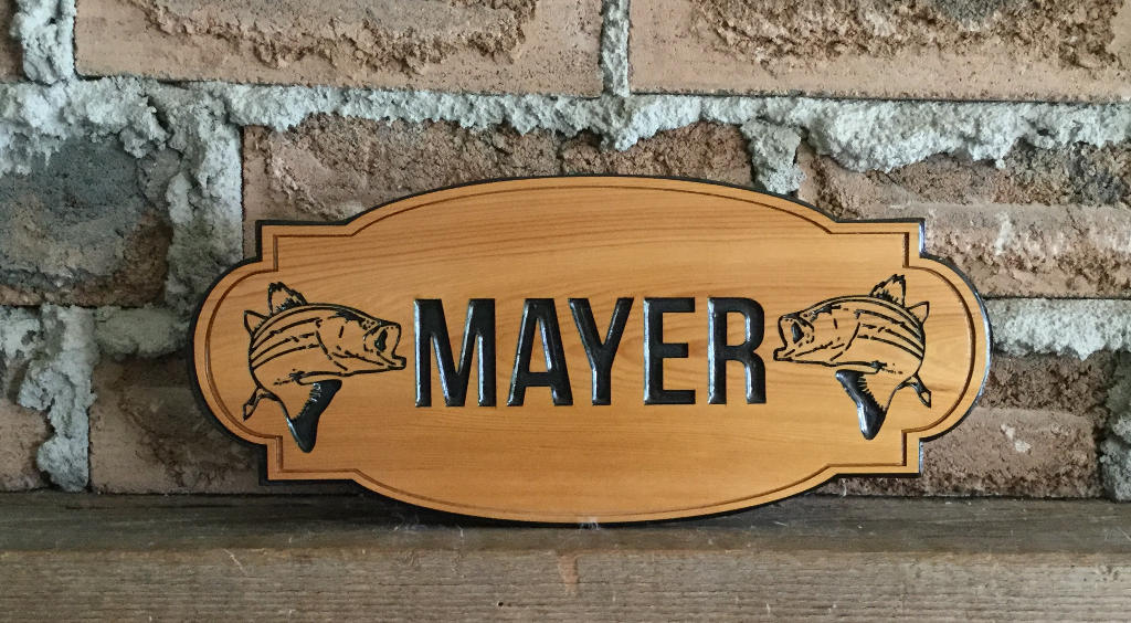 Custom Carved Wood signs, personalized signs, Trailer Signs, Father's Day gift, cedar signs, cottage signs, Outdoor signs, business signage Custom Carved Wood Signs 8th Line Creations
