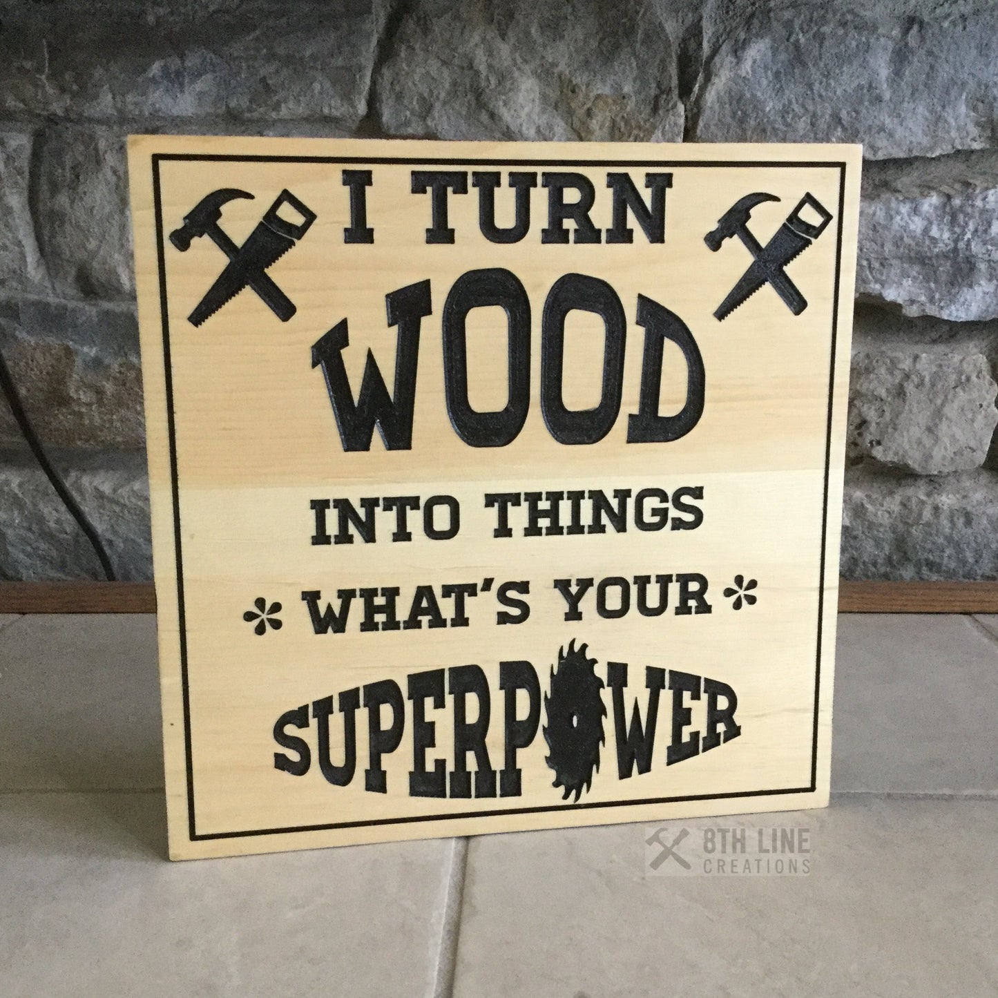Custom Carved Wood signs, personalized signs, Trailer Signs, Father's Day gift, cedar signs, cottage signs, Outdoor signs, business signage Custom Carved Wood Signs 8th Line Creations