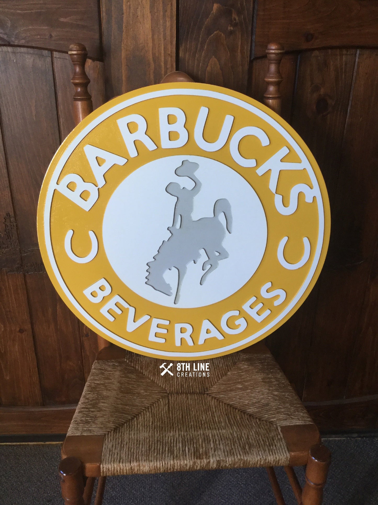 Custom Carved Wood signs, personalized signs, Trailer Signs, Father's Day gift, cedar signs, cottage signs, Outdoor signs, business signage Custom Carved Wood Signs 8th Line Creations