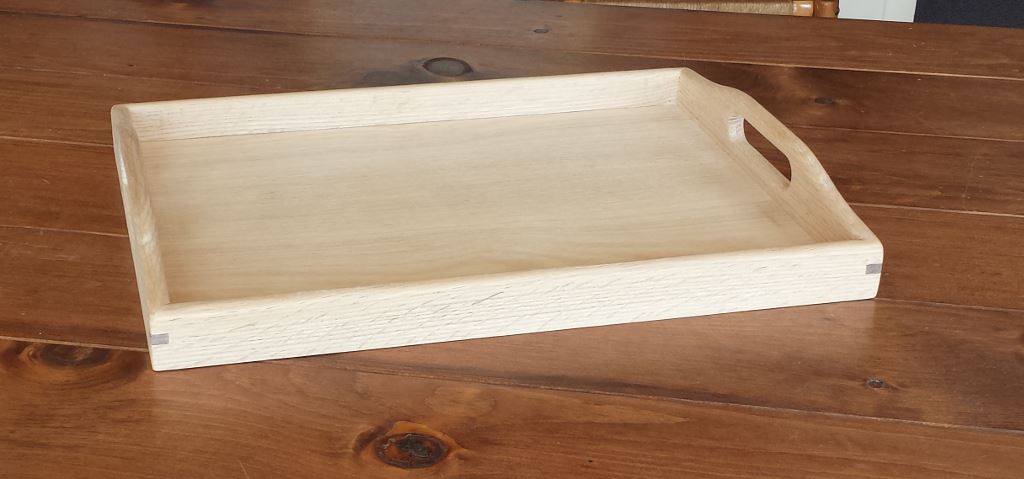 Handcrafted Unfinished Oak Serving Tray Serving Trays 8th Line Creations