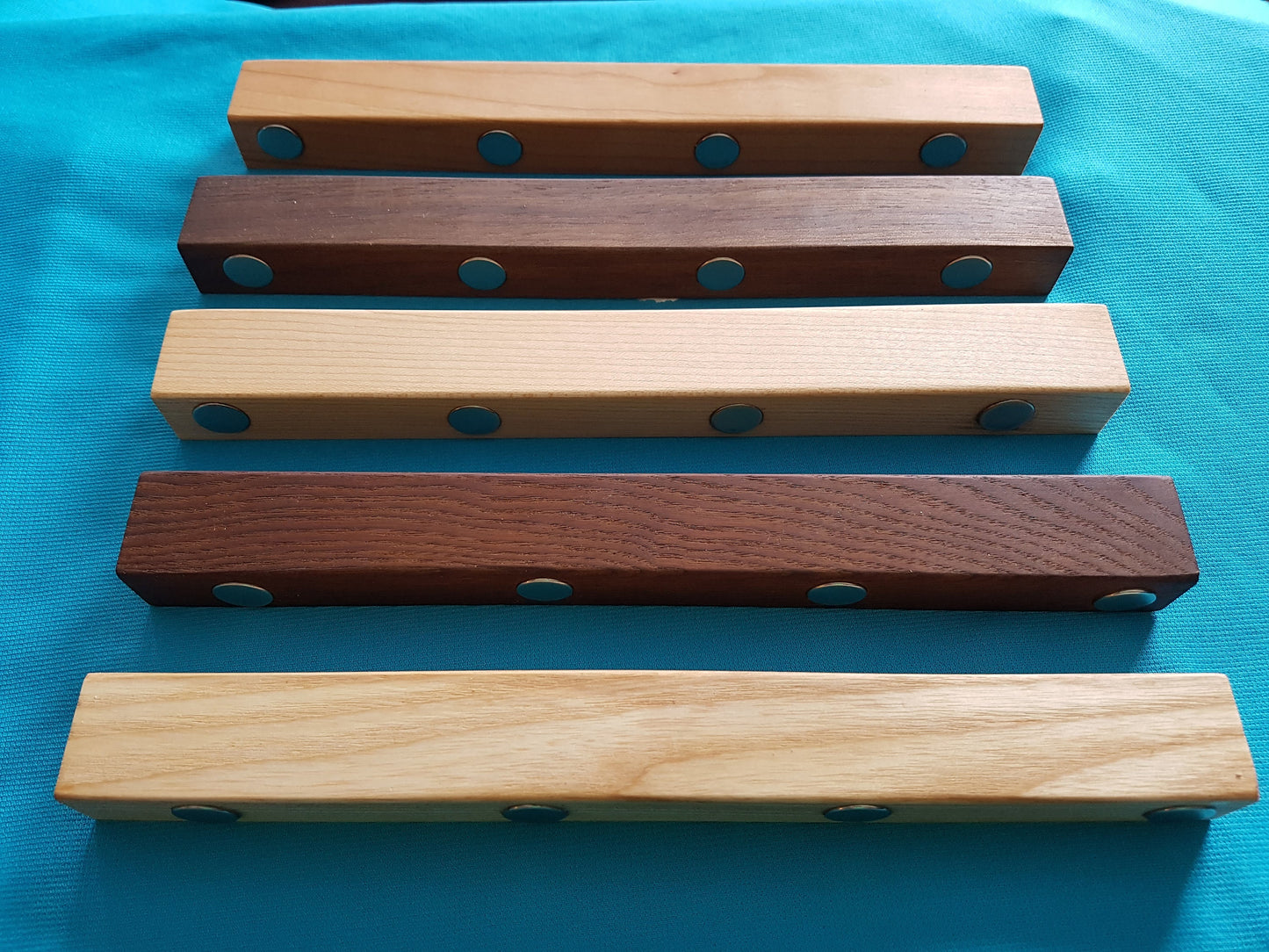 Magnetic Key Holder - Smoked Ash - 9" Magnetic Key Racks 8th Line Creations