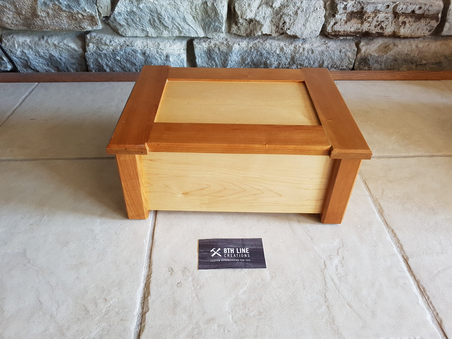 Maple and Cherry Jewellery/Keepsake Box Keepsake Box / Jewellery Box 8th Line Creations