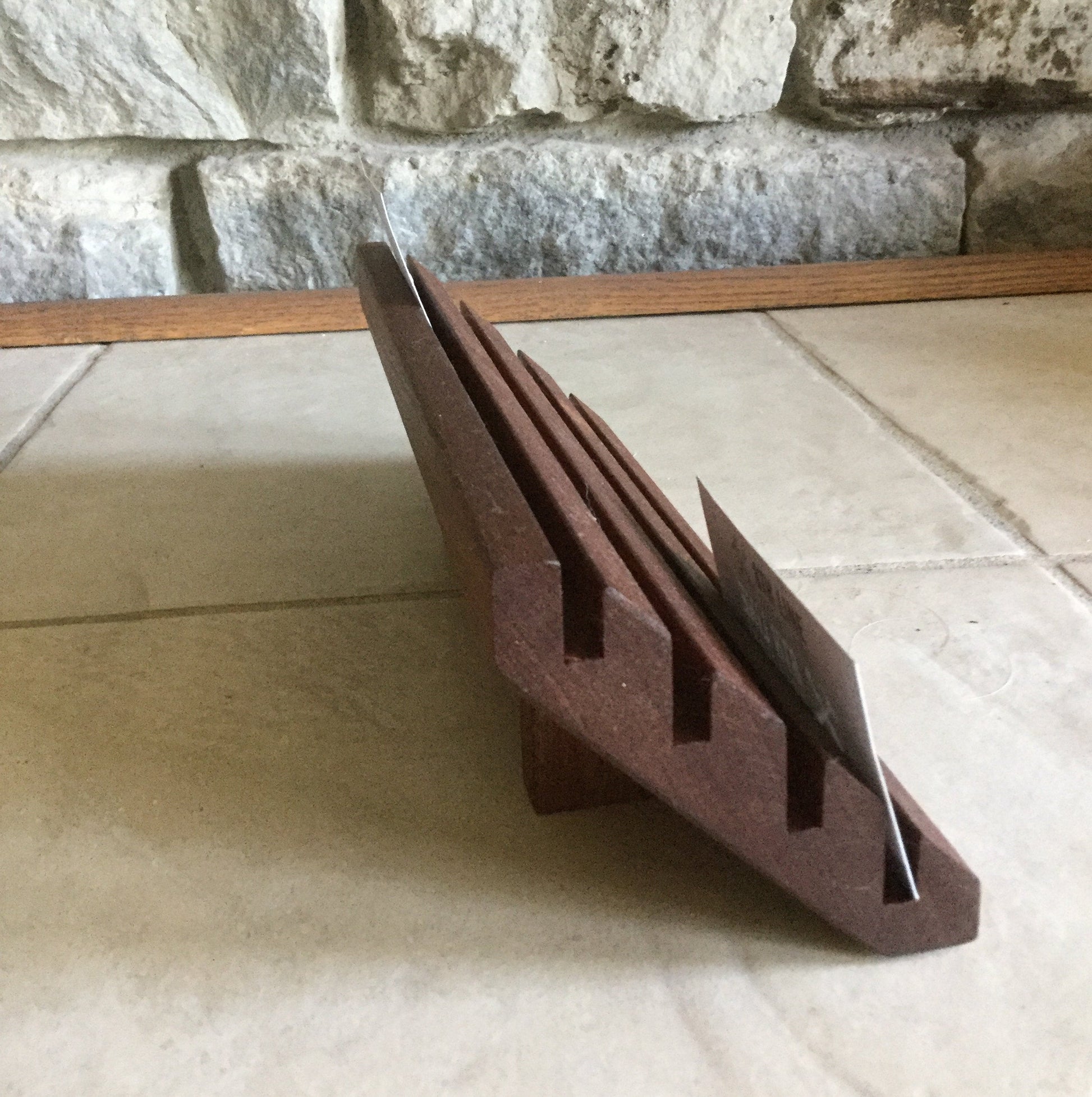 Multiple Business Card Holder - 12 Card - Mahogany Business Card Holders 8th Line Creations