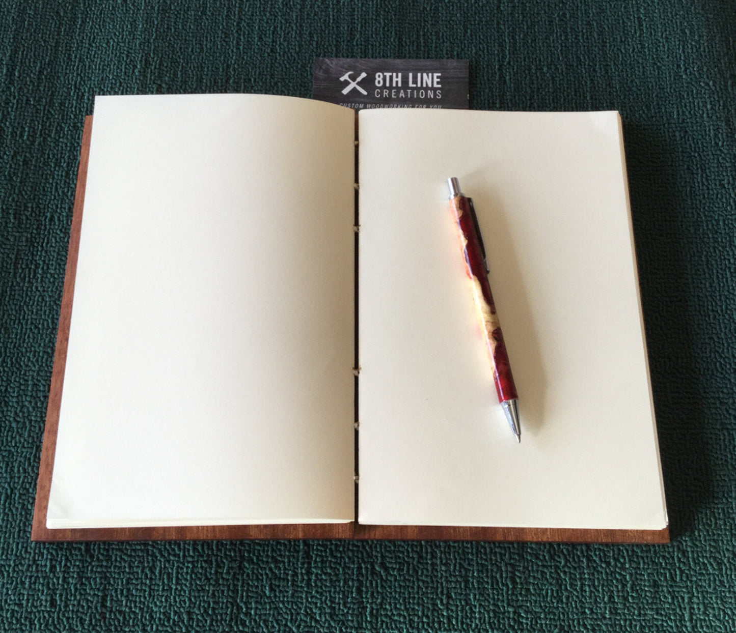 Personalized Journal, Tree Of Life,Diaries, Wooden Book,Notebooks , Personal Diary, Mother's day Gift, Unique Gifts, Mahogany, Coptic Stitch Custom Carved Diaries, Guest Books, Journals and Notebooks 8th Line Creations