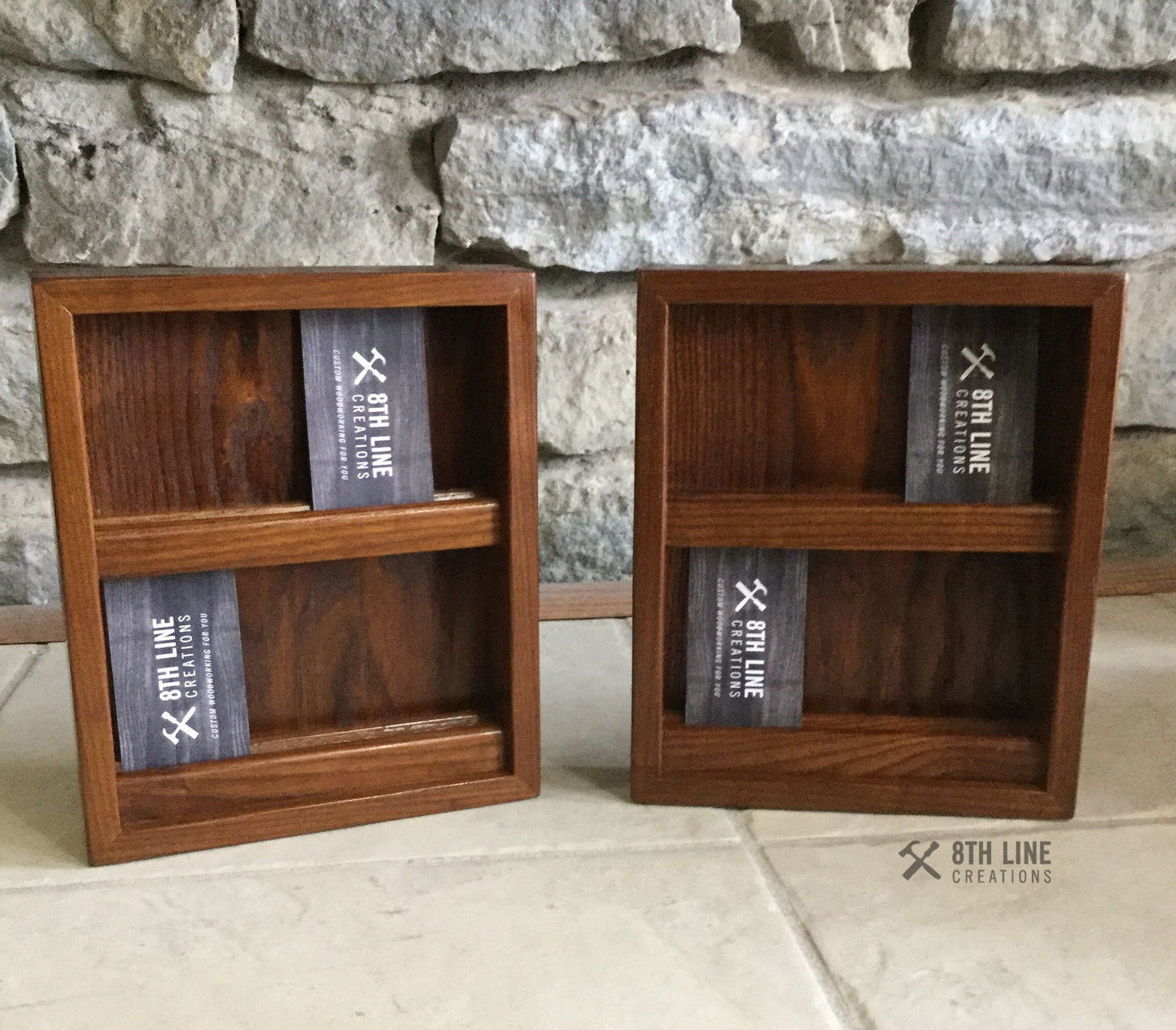Wall Mounted Business Card Holder Wall mounted Business Card Holders 8th Line Creations