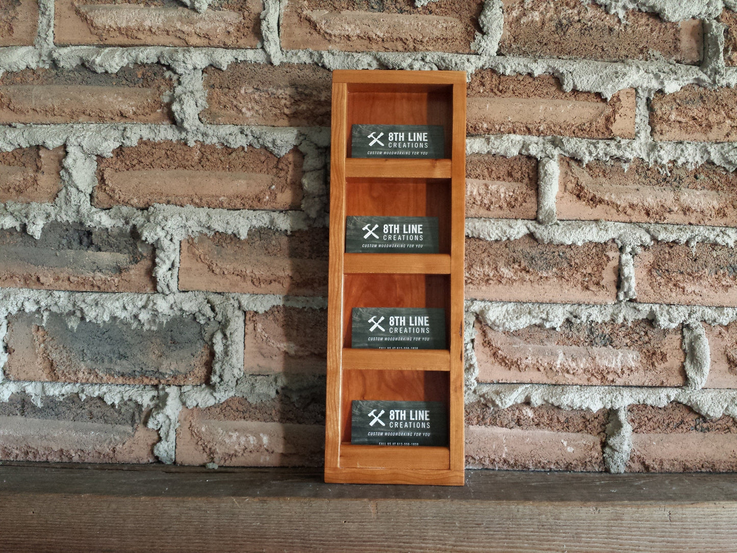 Wall Mounted Business Card Holder Wall mounted Business Card Holders 8th Line Creations