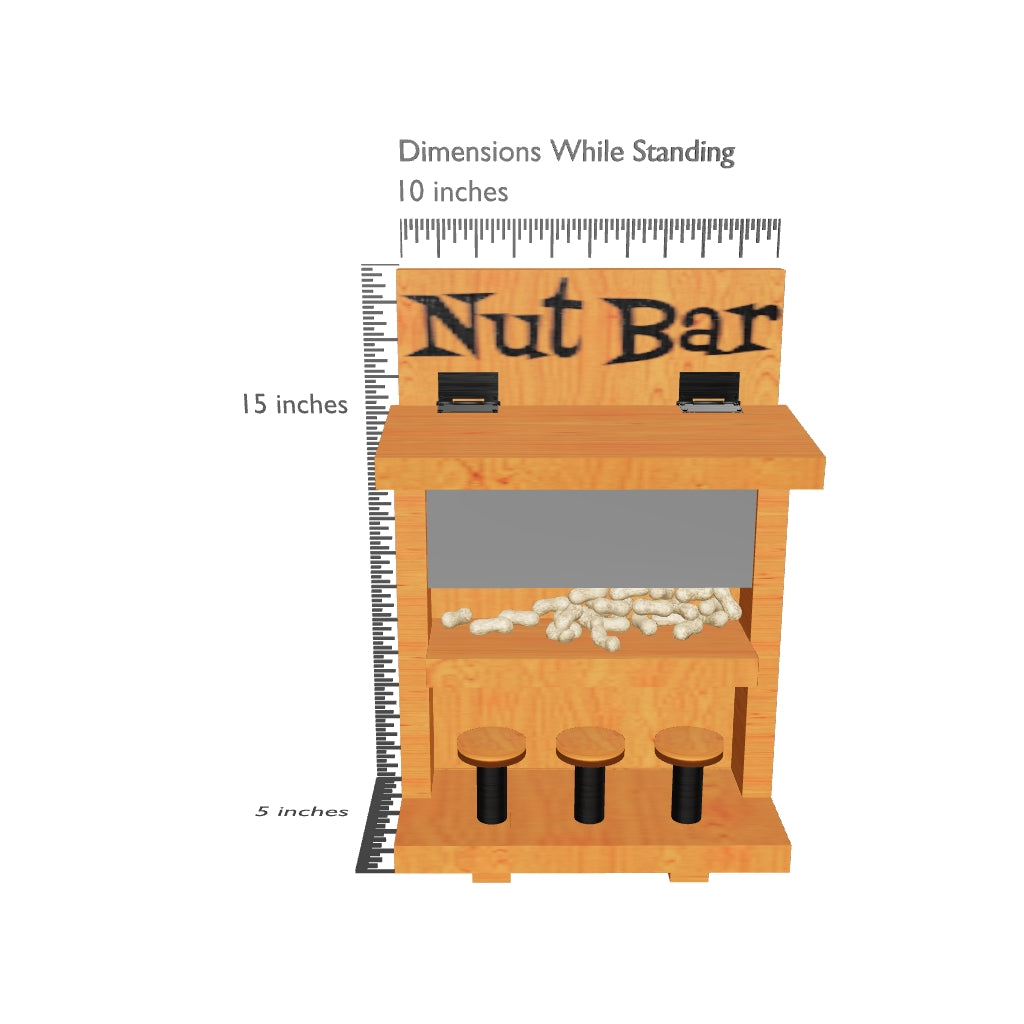 Personalized Squirrel Feeder, Chipmunk Feeder, Nut Bar, Peanut Feeder ...