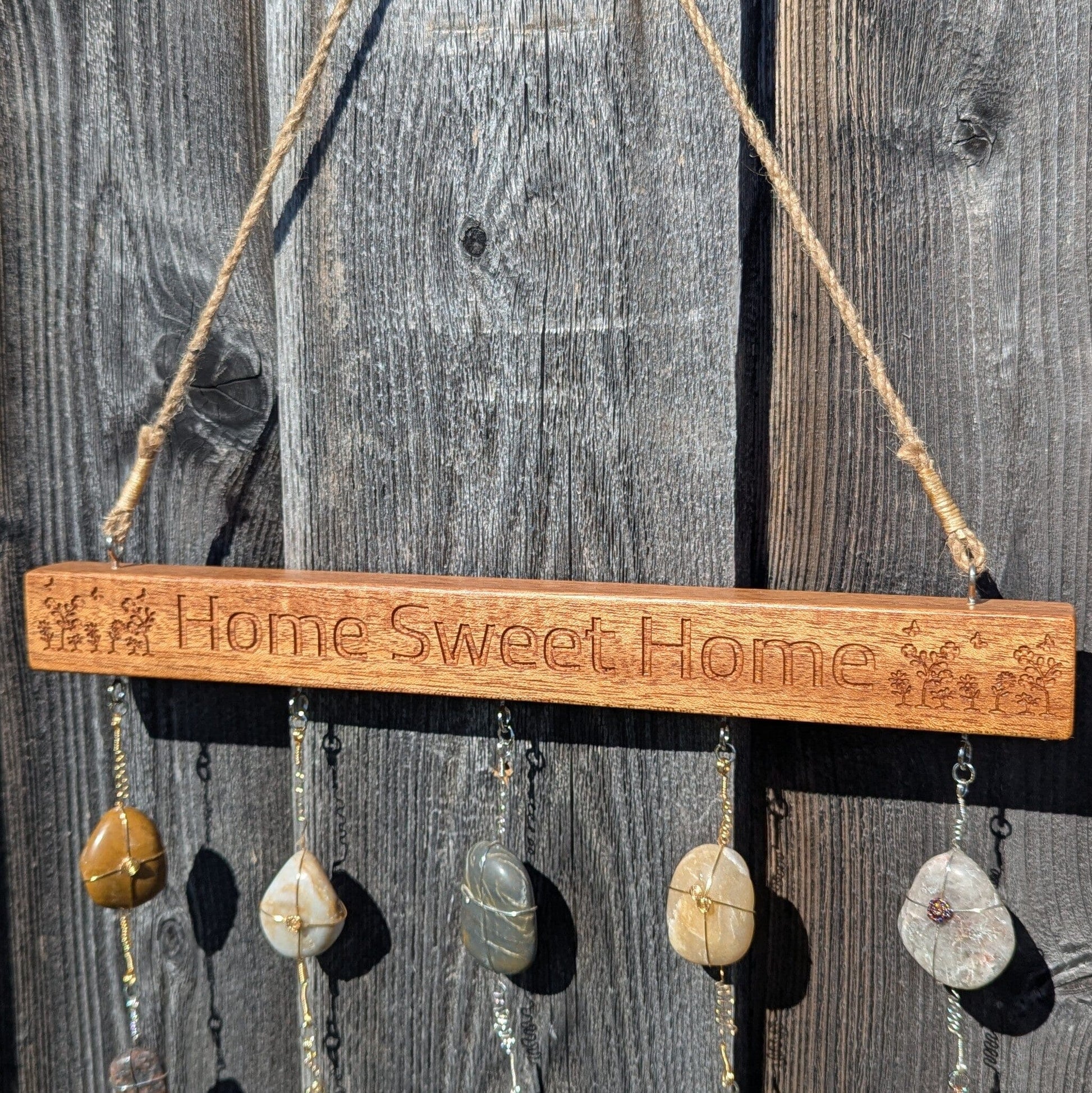 Rock Art Sun Catcher - Home Sweet Home Rock Art 8th Line Creations 