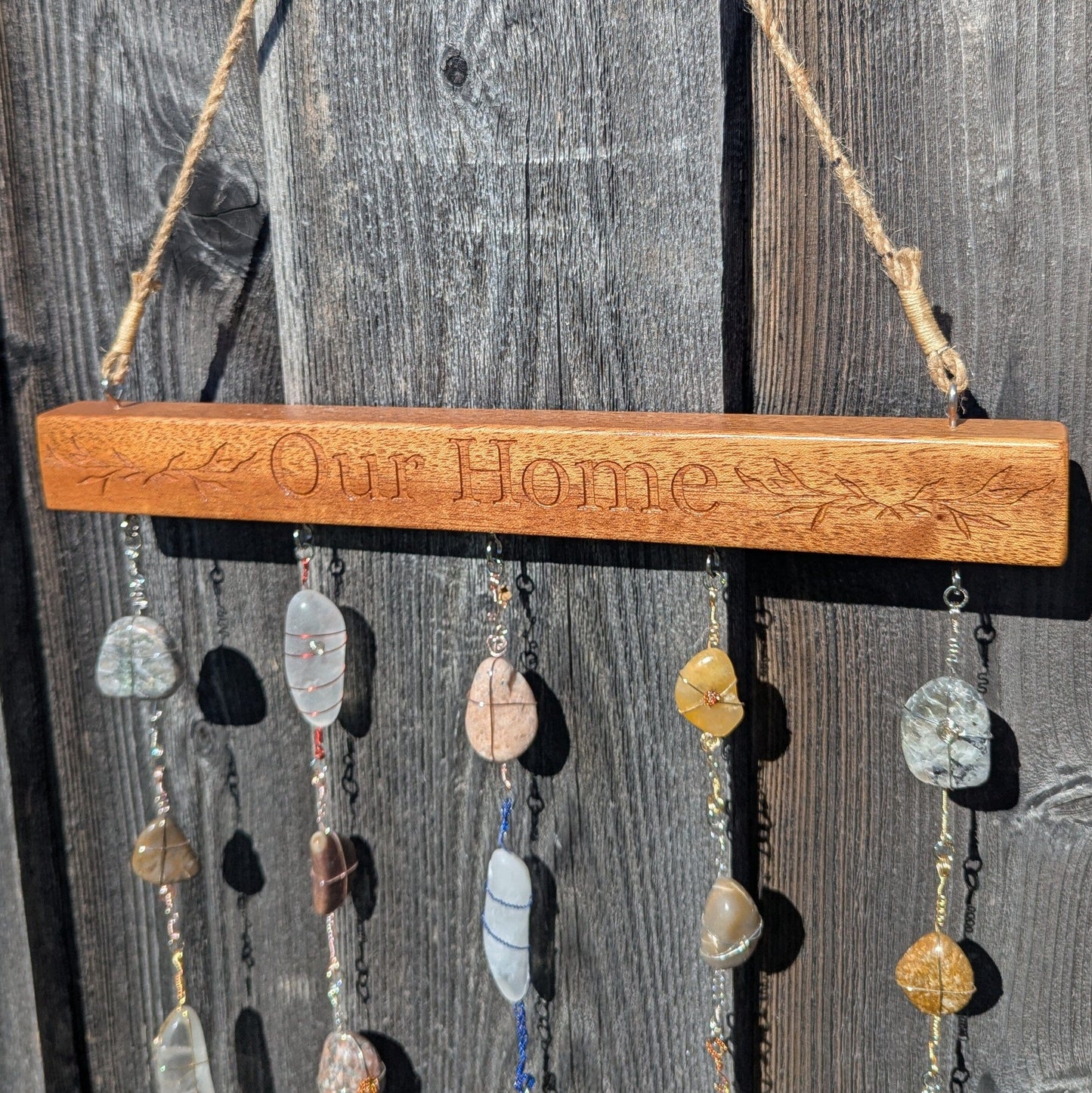 Rock Art Sun Catcher - Our Home Rock Art 8th Line Creations 