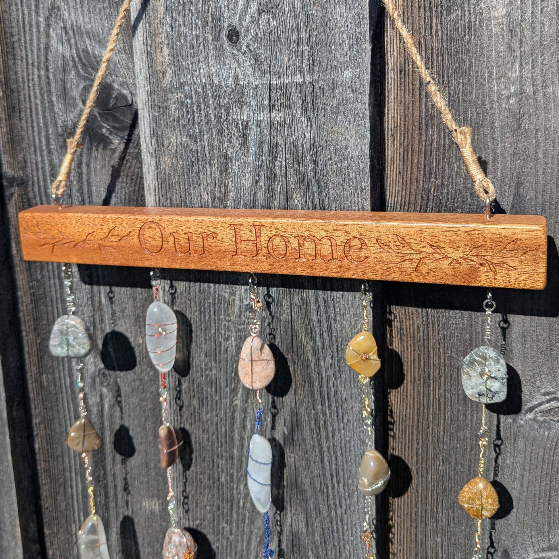 Rock Art Sun Catcher - Our Home Rock Art 8th Line Creations 