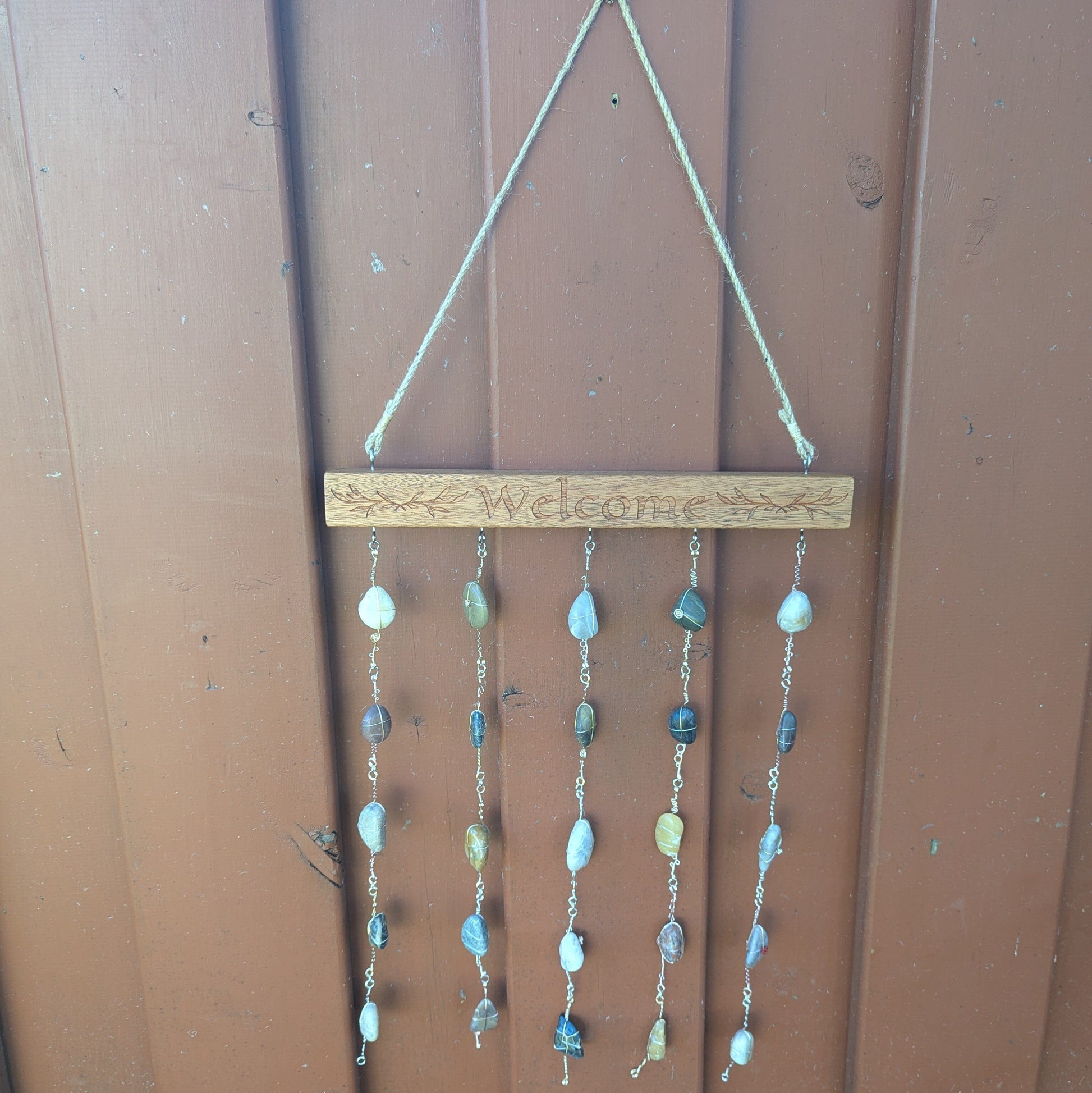 Rock Art Sun Catcher - Welcome Rock Art 8th Line Creations 