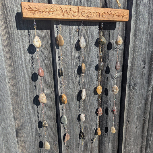 Rock Art Sun Catcher - Welcome Rock Art 8th Line Creations 