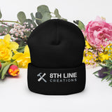 8th Line Cuffed Beanie 8th Line Creations Black 