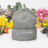 8th Line Cuffed Beanie 8th Line Creations Heather Grey 