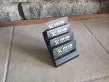 Business Card Display - Black - 4 Card Business Card Holders 8th Line Creations 