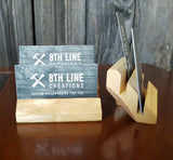 Business Card Display - set of 2 - Ash Business Card Stands 8th Line Creations 