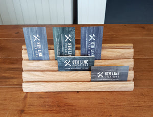 Business Card Holder - 12 Card - Red Oak Business Card Holders 8th Line Creations 