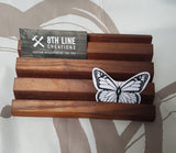 Business Card Holder - 8 Card - Cherry Business Card Stands 8th Line Creations 