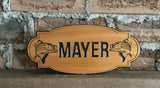 Custom Carved Wood signs, personalized signs, Trailer Signs, Father's Day gift, cedar signs, cottage signs, Outdoor signs, business signage Custom Carved Wood Signs 8th Line Creations 