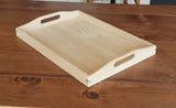 Handcrafted Unfinished Oak Serving Tray Serving Trays 8th Line Creations 