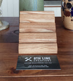 Handcrafted Wooden Business Card Holder - 4 Card - Ash Business Card Holders 8th Line Creations 