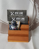 Handcrafted Wooden Business Card Holder - 4 Card - Ash Business Card Holders 8th Line Creations 