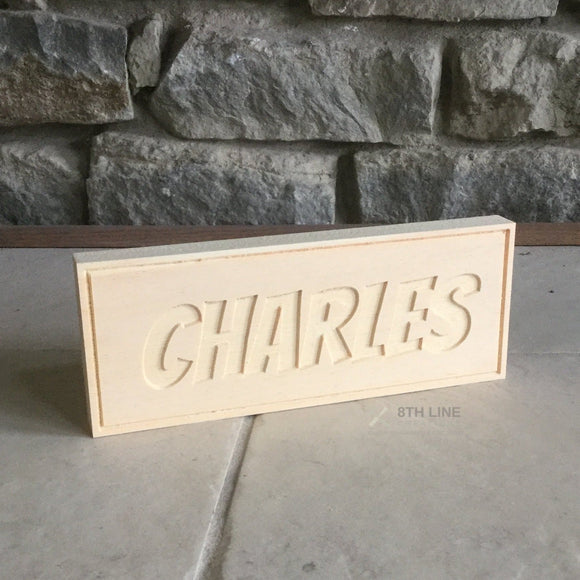 Kid's Sign - All Proceeds donated to Athens Food Bank Custom Carved Wood Signs 8th Line Creations 