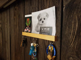 Magnetic Wall Mounted Key Holder - 12" - Maple Magnetic Key Racks 8th Line Creations 