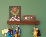 Magnetic Wall Mounted Key Holder - Cherry - 12" Magnetic Key Racks 8th Line Creations 