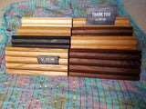 Multiple Business Card Holder - 12 Card - Mahogany Business Card Holders 8th Line Creations 