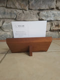 Wood Business Card Stand - 8 Card - Smoked Ash Business Card Holders 8th Line Creations 